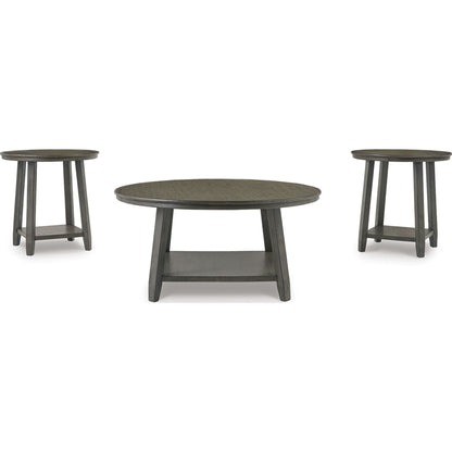Tables Caitbrook (lot de 3) - Gris