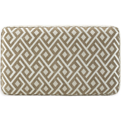 Pouf d'appoint surdimensionné Dovemont - Mastic