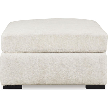Pouf d'appoint surdimensionné Chessington - Ivoire