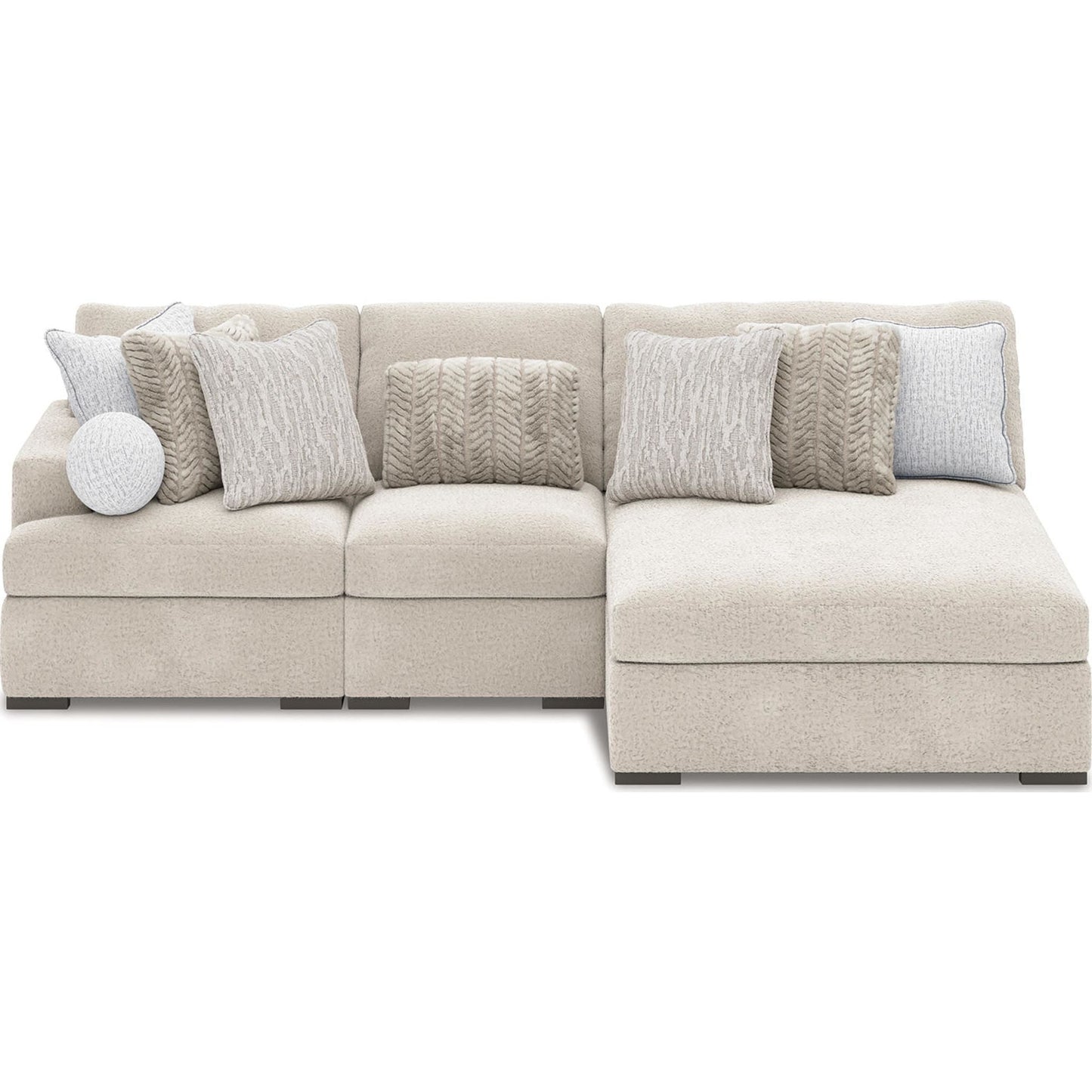 Canapé modulable 3 pièces Cuddle Plush avec méridienne