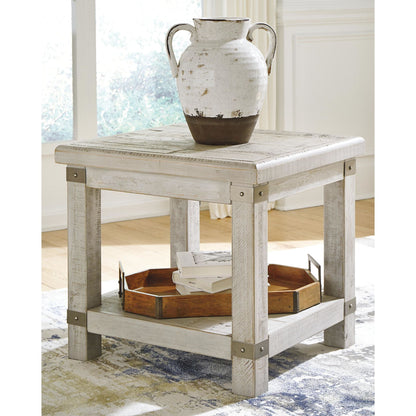 Table d'appoint Carynhurst - Blanc délavé gris