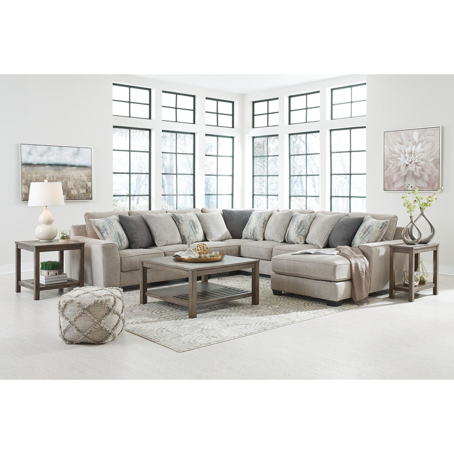 Canapé modulable Ardsley 5 pièces avec méridienne