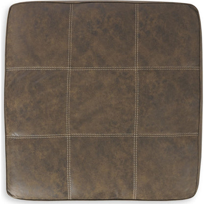 Pouf d'appoint surdimensionné en abalone - Chocolat