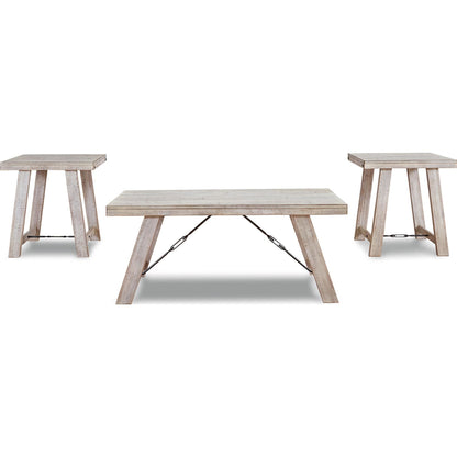 Tables Carynhurst (lot de 3) - Blanchi à la chaux