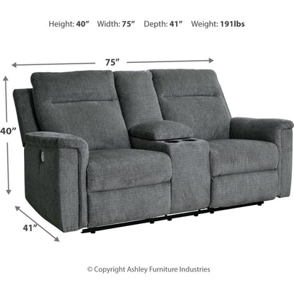 Causeuse inclinable électrique Barnsana avec console
