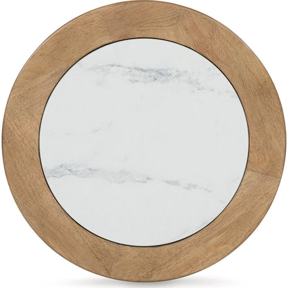Table d'appoint Camdill - Marron clair/blanc