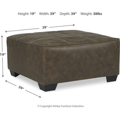 Pouf d'appoint surdimensionné en abalone - Chocolat