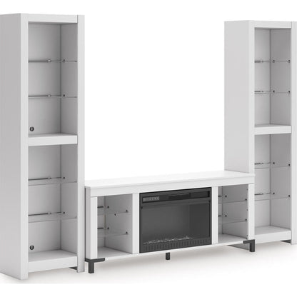 Meuble de divertissement 3 pièces Brollevi - Blanc