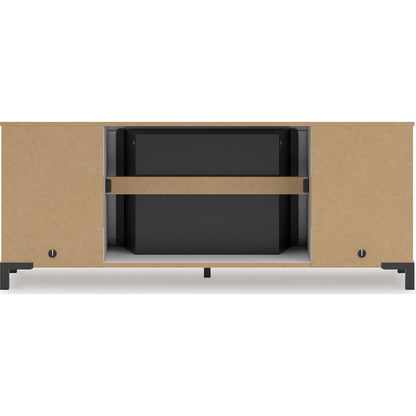 Meuble TV Brollevi avec cheminée - Blanc