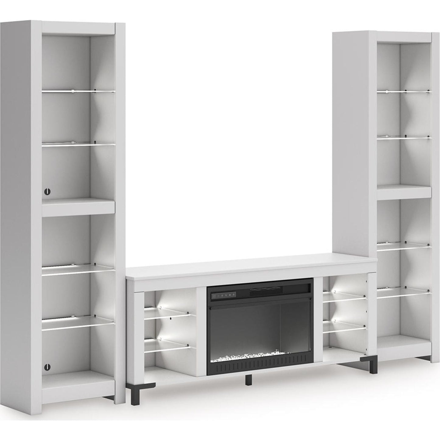 Meuble de divertissement 3 pièces Brollevi - Blanc