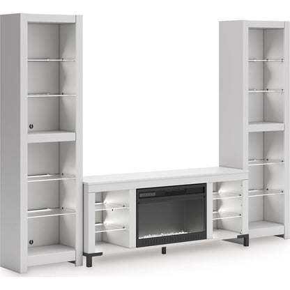 Meuble de divertissement 3 pièces Brollevi - Blanc