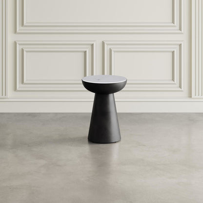 Table d'appoint Circularity - Blanc et bronze
