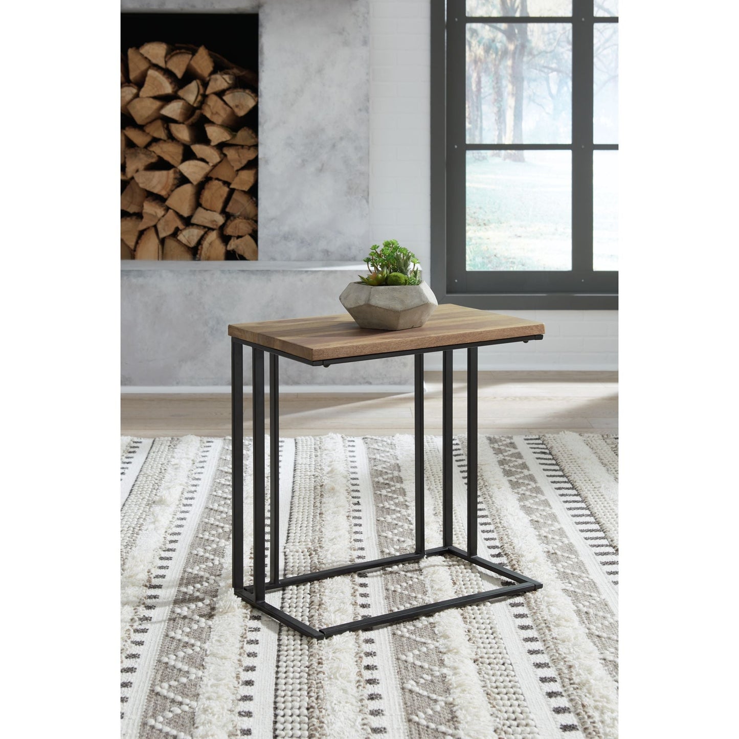 Table d'appoint Bellwick Chair - Naturel/Noir