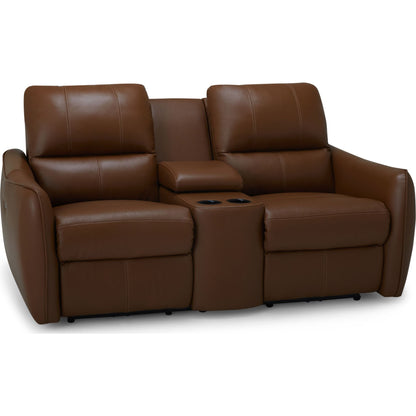 Causeuse inclinable électrique Arlo avec console - Valencia Biscotti