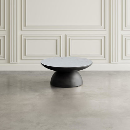Table basse Circularity - Blanc et bronze