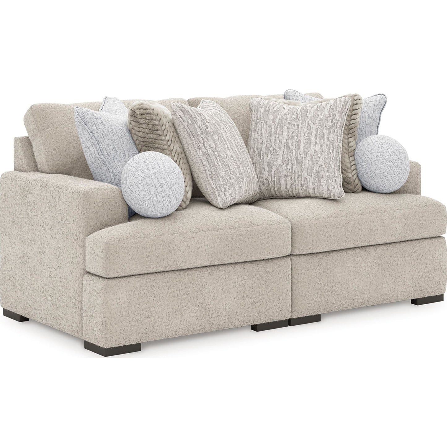 Canapé d'angle modulaire 2 pièces Cuddle Plush - Arctic