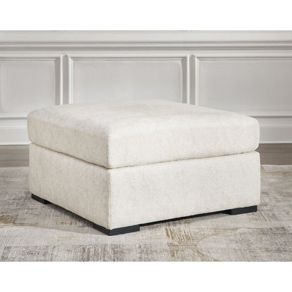 Pouf d'appoint surdimensionné Chessington - Ivoire