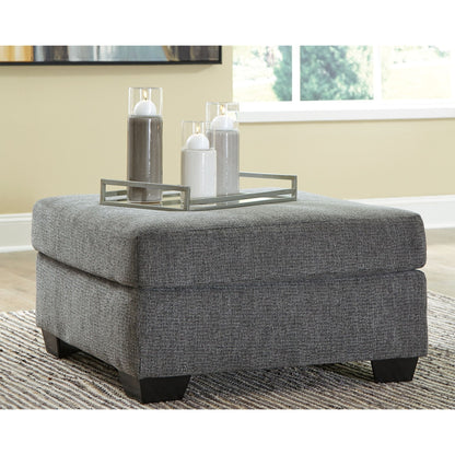 Pouf d'appoint surdimensionné Dalhart - Anthracite
