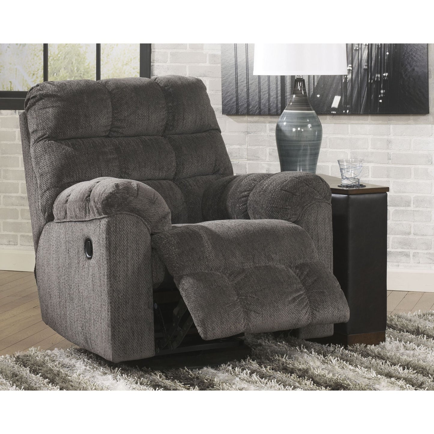 Fauteuil inclinable pivotant à bascule Acieona - Ardoise