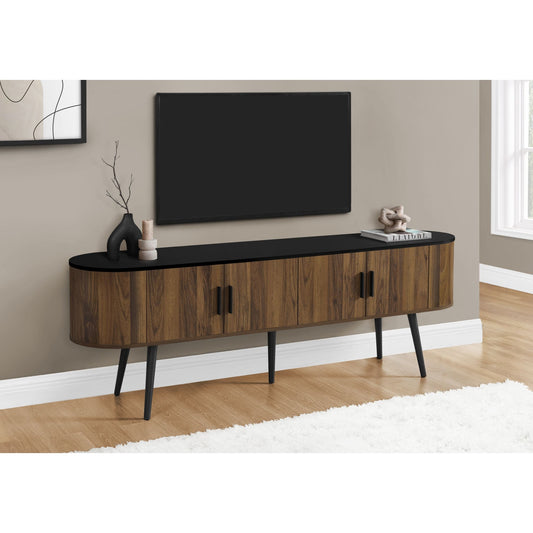 Meuble TV 72 - Noir/Marron