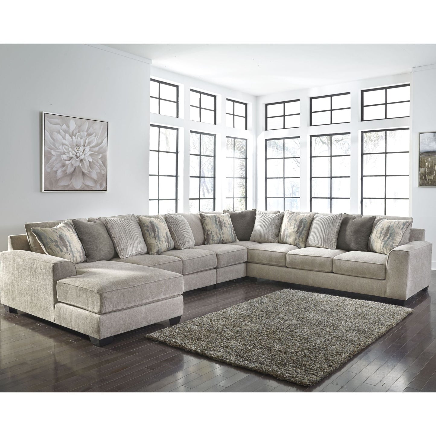 Canapé modulable Ardsley 5 pièces avec méridienne