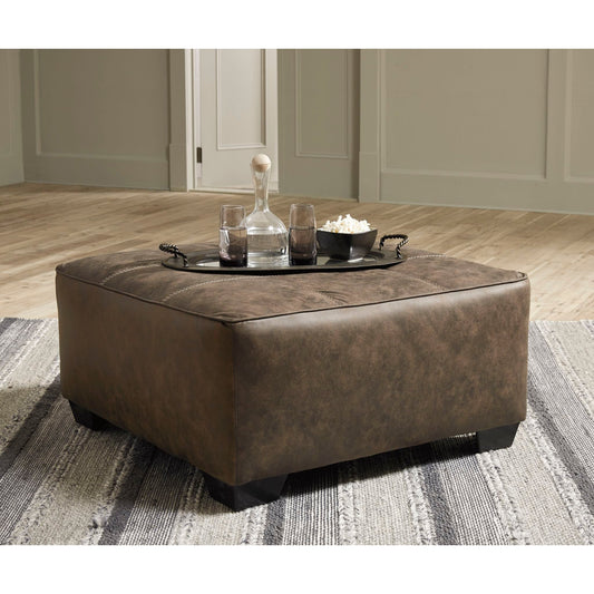 Pouf d'appoint surdimensionné en abalone - Chocolat