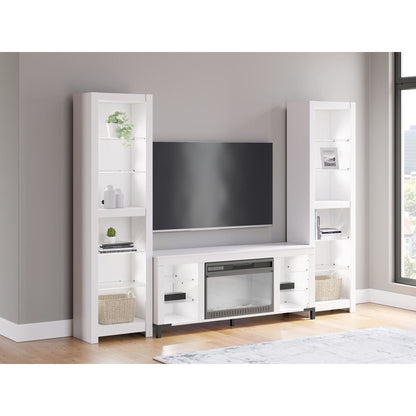 Meuble de divertissement 3 pièces Brollevi - Blanc