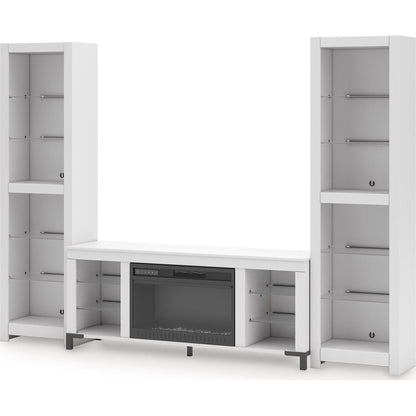 Meuble de divertissement 3 pièces Brollevi - Blanc