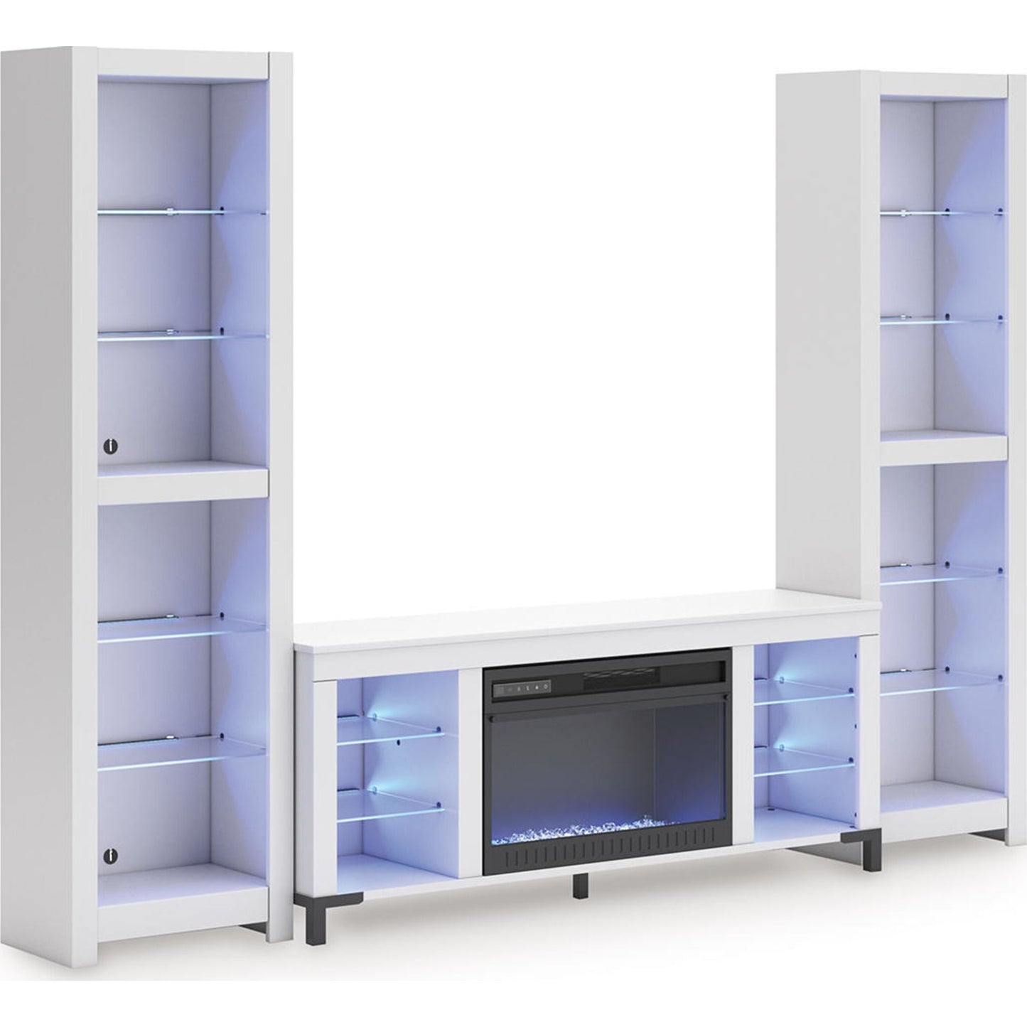 Meuble de divertissement 3 pièces Brollevi - Blanc