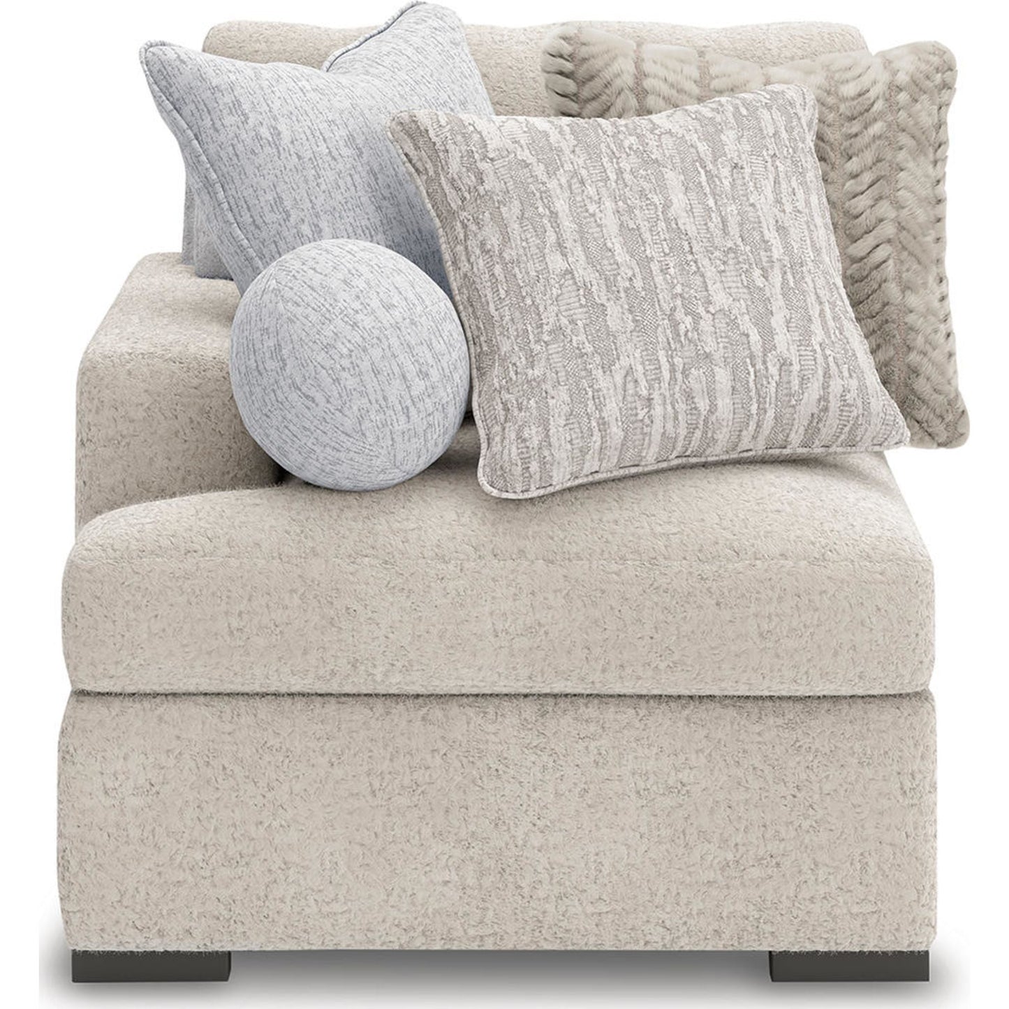 Canapé modulable Cuddle Plush 8 pièces avec poufs - Arctic