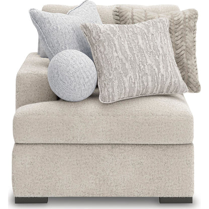Canapé modulable Cuddle Plush 8 pièces avec poufs - Arctic