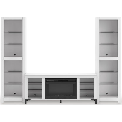 Meuble de divertissement 3 pièces Brollevi - Blanc