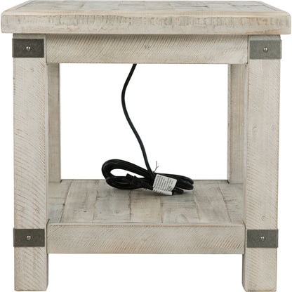 Table d'appoint Carynhurst - Blanc délavé gris