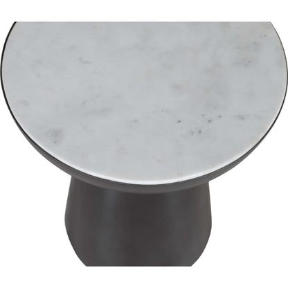 Table d'appoint Circularity - Blanc et bronze
