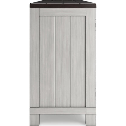 Meuble TV Darborn avec cheminée - Gris/Marron