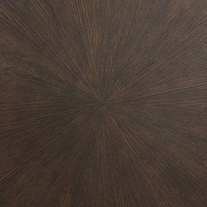 Table d'appoint Brazburn - Finition marron foncé/doré