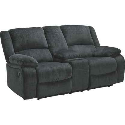 Causeuse inclinable Draycoll avec console - Ardoise
