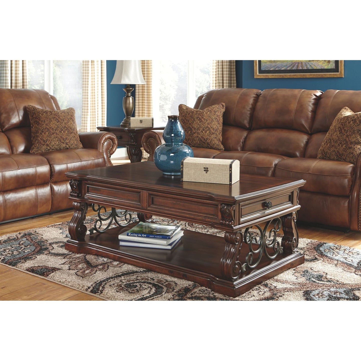 Table basse Alymere - Brun rustique