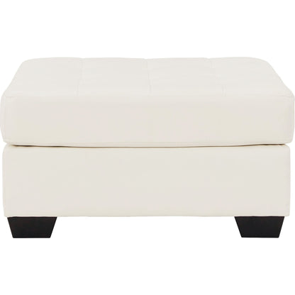 Pouf d'appoint surdimensionné Donlen - Blanc