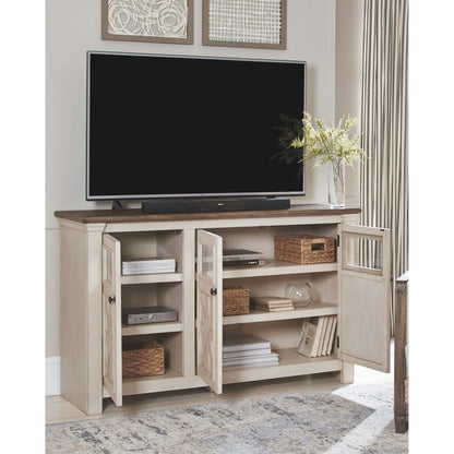 Meuble TV Bolanburg - Blanc/Gris patiné