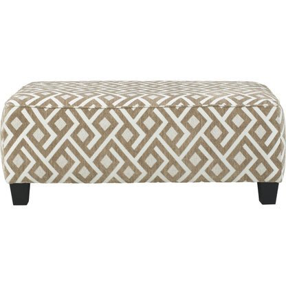 Pouf d'appoint surdimensionné Dovemont - Mastic