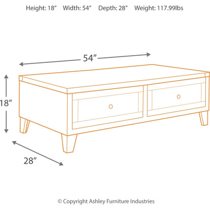 Table basse Chazney - Brun rustique