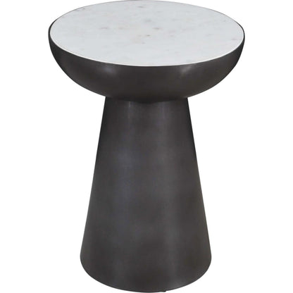 Table d'appoint Circularity - Blanc et bronze