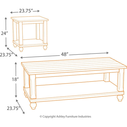 Tables Cloudhurst (lot de 3) - Blanc