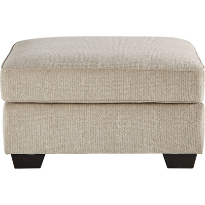 Pouf d'appoint surdimensionné Decelle - Mastic