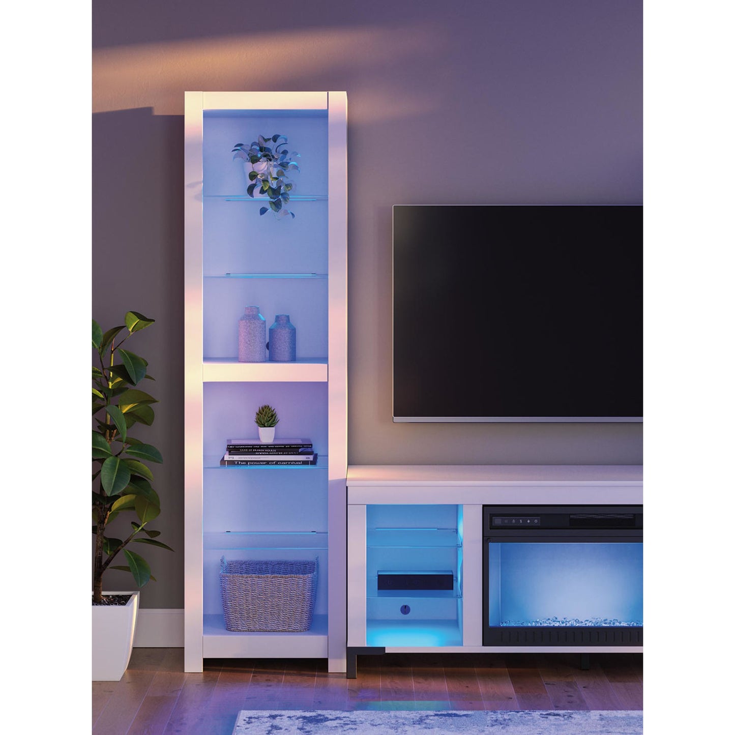 Meuble de divertissement 3 pièces Brollevi - Blanc