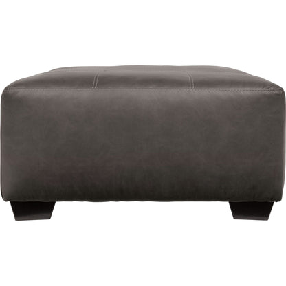 Pouf d'appoint surdimensionné Aberton - Gris