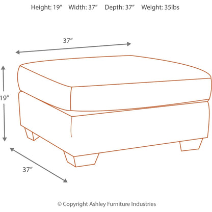 Pouf d'appoint surdimensionné Accrington - Terre