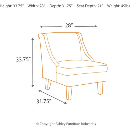Fauteuil d'appoint Clarinda - Crème
