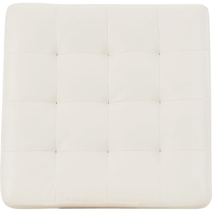 Pouf d'appoint surdimensionné Donlen - Blanc